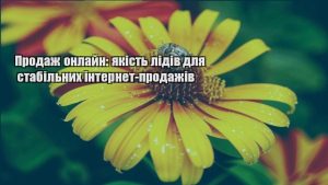 Детальніше про статтю Продаж онлайн: якість лідів для стабільних інтернет-продажів