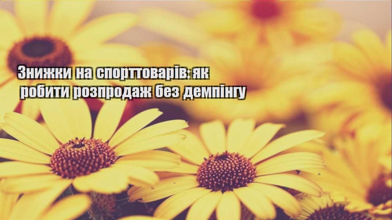 Детальніше про статтю Знижки на спорттоварів: як робити розпродаж без демпінгу