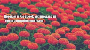 Детальніше про статтю Продаж в Facebook: як продавати товари онлайн системно